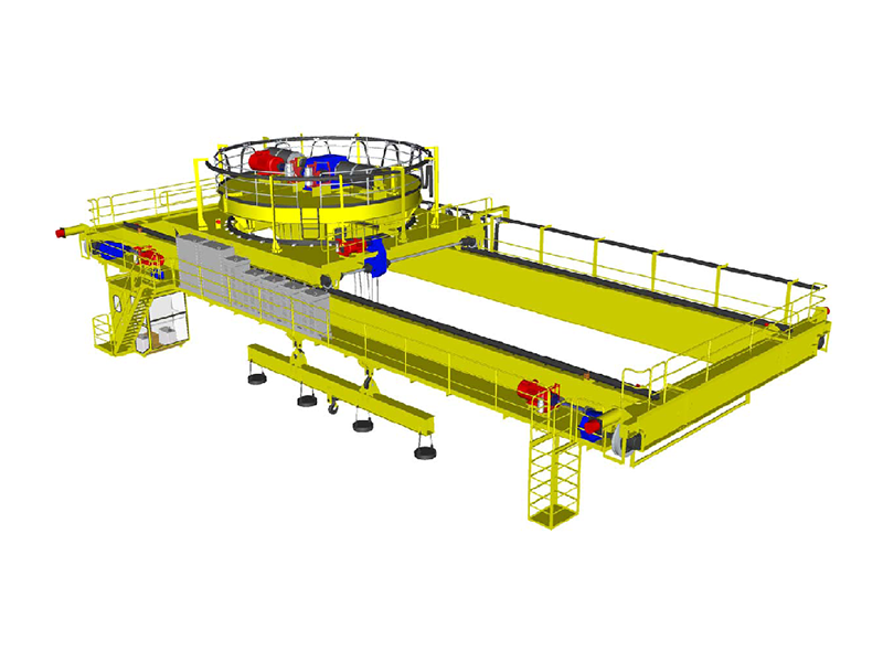 QCL上旋转电磁挂梁桥式起重机